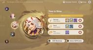 Choose Setting in the song interface page (Image via HoYoverse)